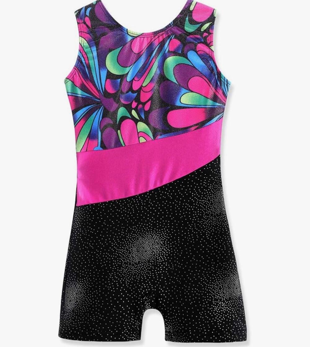 Leotards for Girls Gymnastics with Shorts Sparkle See Images For Size